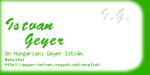 istvan geyer business card