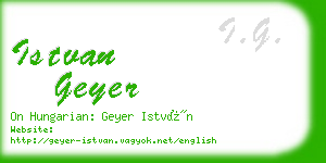 istvan geyer business card